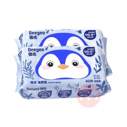 Deeyeo ������촿ˮʪ��ֽ 40Ƭ*2��