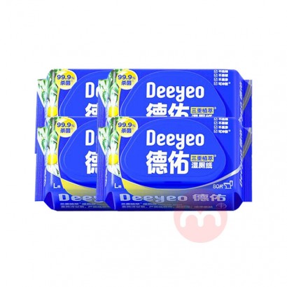 Deeyeo ��������ֲ��ʪ��ֽ 80Ƭ*4��