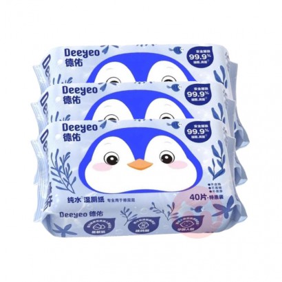 Deeyeo ������촿ˮʪ��ֽ 40Ƭ*3��