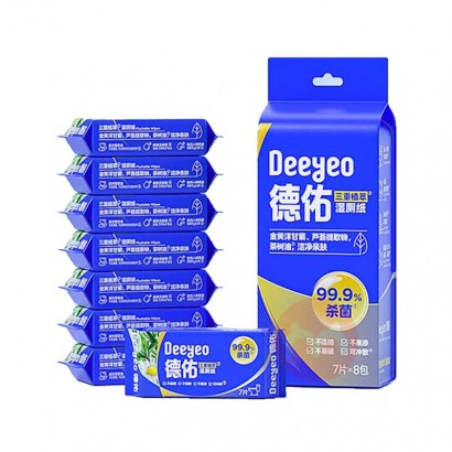 Deeyeo ��������ֲ��ʪ��ֽ������ 7Ƭ*8��*5��