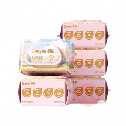 Deeyeo ����Ӥ�׶��ֿ�ʪ����Ҷ�� 80Ƭ*5��