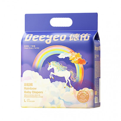 Deeyeo ���Ӷ�����Ӥ��ֽ��� L�� 27Ƭ*2�� 9-14kg